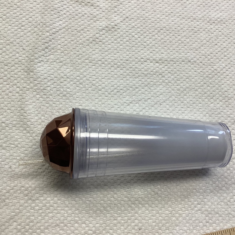 Starbucks Venti  Frosted Copper Dome Tumbler 24 oz Double Wall‎ VGUC - Picture 8 of 8